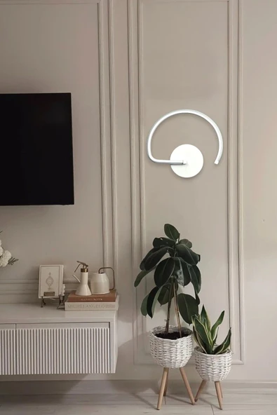 LEGACY  Gigi Aplik Modern Tasarım Beyaz Renk - Gün Işığı Ledli Banyo - Mutfak - Salon Led Duvar Aplik ürün görseli 1