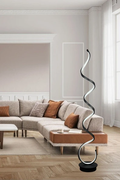 LEGACY  Lara Siyah Renk Modern Tasarım Gün Işığı Led Salon - Yatak Odası Led Lambader ürün görseli 1