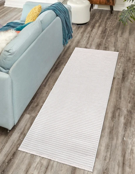 RAVİ Yıkanabilir Yolluk Kaydırmaz,Pamuk Dokuma,Premium Kalite Salon&mutfak&yemek Odası Kilimi ürün görseli 1