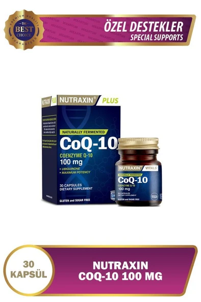 Nutraxin Koenzim Q10 100 Mg 30 Softgels Nutraxin ürün görseli 1