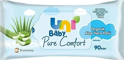 Uni Baby Islak Mendil Pure Comfort 90lı ürün görseli 1