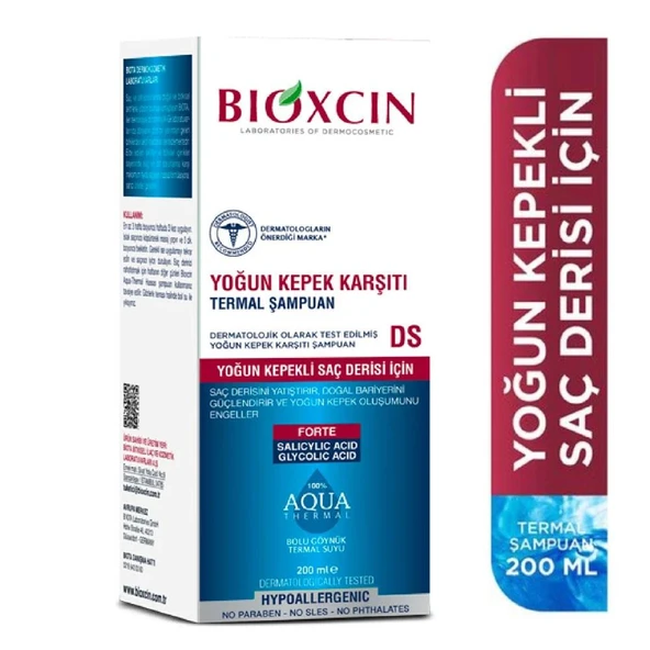 Bioxcin Aqua Thermal Yoğun Kepek Karşıtı Şampuan DS 200 ml ürün görseli 1