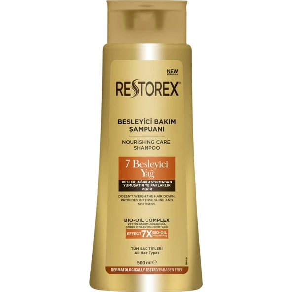 Restorex 7 Besleyici Yağ Besleyici Bakım Şampuanı 500 ml ürün görseli 1