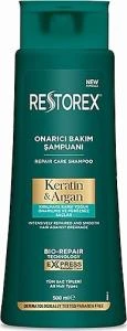 Restorex Keratin Argan Onarıcı Saç Bakım Şampuanı 500 Ml ürün görseli 1
