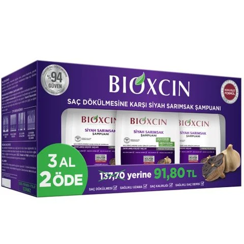 Bioxcin Siyah Sarımsak Şampuanı 3 Al 2 Öde ürün görseli 1