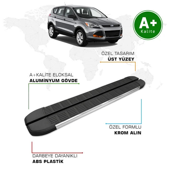 FA OTOMOTİV Ford Kuga Yan Basamak 2013 - 2019 Model S-Line ürün görseli 1