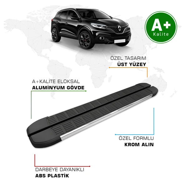 FA OTOMOTİV Renault Kadjar Yan Basamak 2015 - 2022 Model S-Line ürün görseli 1