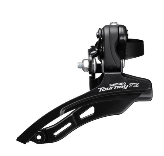 SHIMANO TOURNEY TZ Ön Aktarıcı FD-TZ500-DS6 Üçlü Alttan Salınımlı Kelepçe-tipi M (31,8 mm) Seri rengi ürün görseli 1
