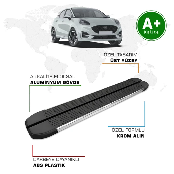 FA OTOMOTİV Ford Puma Yan Basamak 2019 Model ve Sonrası S-Line ürün görseli 1