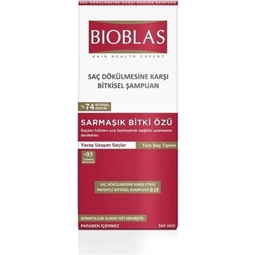 Bioblas Saç Dökülmesine Karşı Sarmaşık Özlü Şampuan 360 ml ürün görseli 1