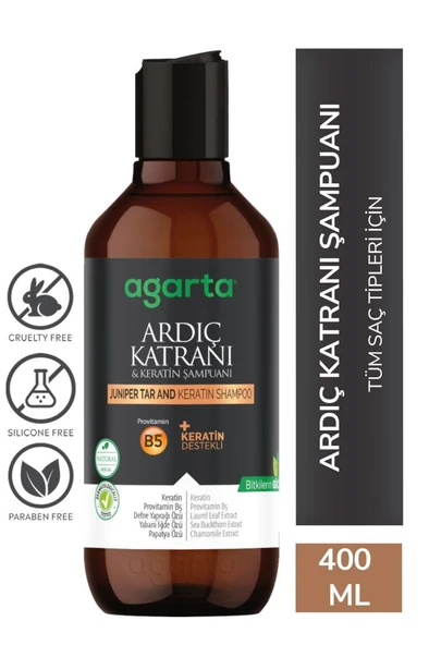 Agarta Ardıç Katranı Ve Keratin Şampuanı 400 Ml ürün görseli 1
