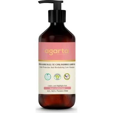 Agarta Doğal Renk Koruyucu Canlandırıcı Şampuan 400 ml ürün görseli 1