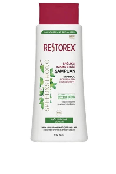 Restorex Speed Strong Sarmaşık Özlü Yağlı Saçlar İçin Şampuanı 500 Ml ürün görseli 1