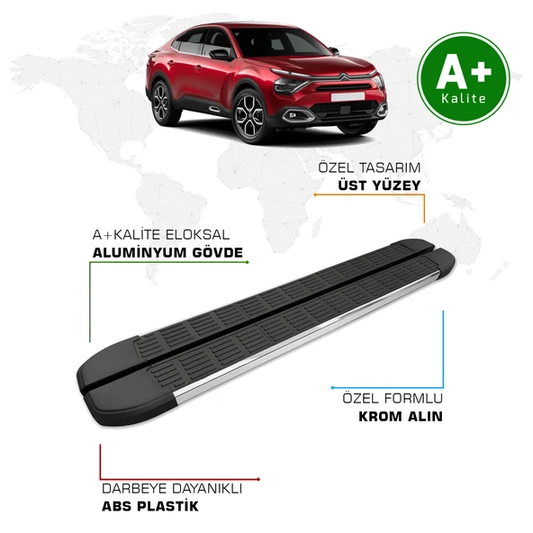 FA OTOMOTİV Citroen C4 X Yan Basamak 2021 Model ve Sonrası S-Line ürün görseli 1