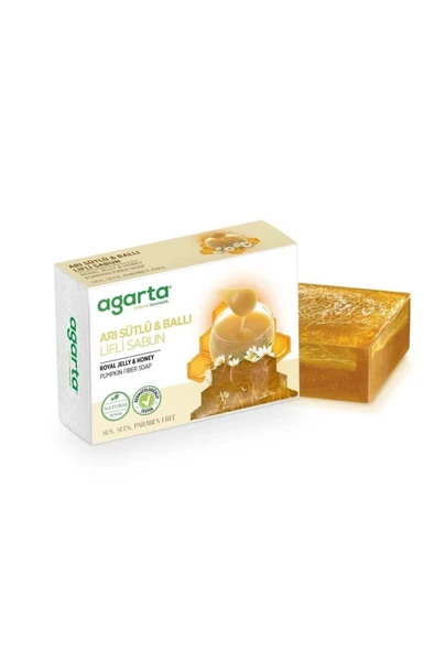 Agarta Doğal Arı Sütlü Ballı Lifli Sabun 150 gr ürün görseli 1
