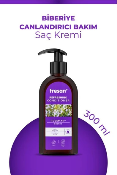 Tresan Biberiye Canlandırıcı Sülfatsız Bakım Saç Kremi 300 ml ürün görseli 1