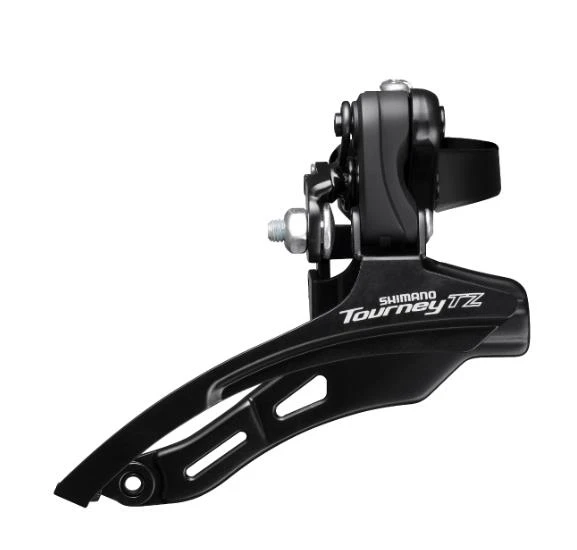 SHIMANO TOURNEY TZ Ön Aktarıcı FD-TZ500-DS6 Üçlü Alttan Salınımlı Kelepçe-tipi S (28,6 mm) Seri rengi ürün görseli 1