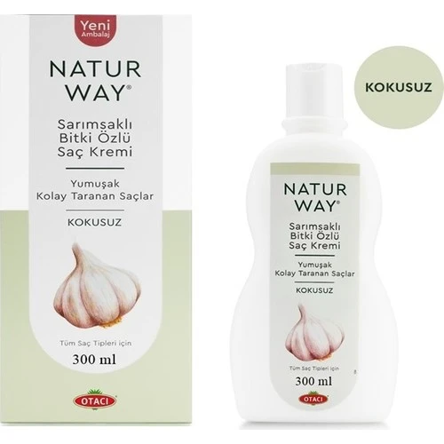 Otacı Naturway Sarımsaklı Saç Kremi 300 ml Kokusuz ürün görseli 1