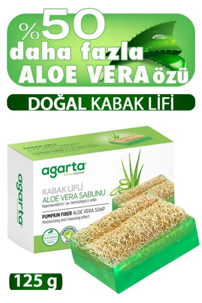 Agarta Kabak Lifli Aloe Vera Sabunu 125g ürün görseli 1