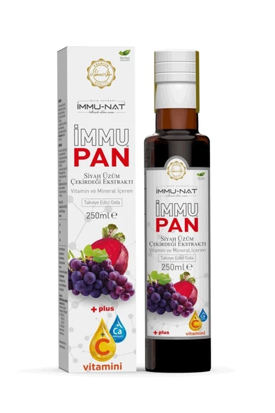 İmmunat İmmupan Kırmızı Pancar Ve Siyah Üzüm Çekirdeği Ekstraktı 250 ml ürün görseli 1