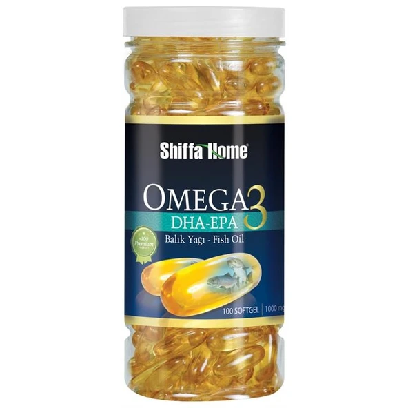 Shiffa Home Omega 3 Balık Yağı DHA EPA 1000 mg 100 Softjel Kapsül ürün görseli 1