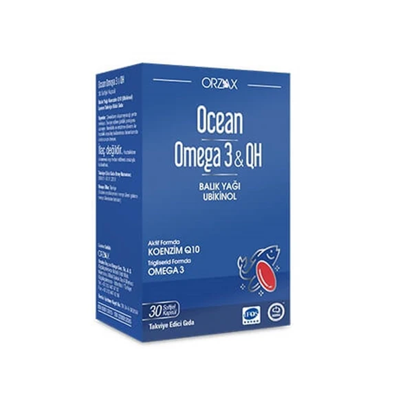 Orzax Ocean Omega 3 QH Balık Yağı 30 Kapsül ürün görseli 1