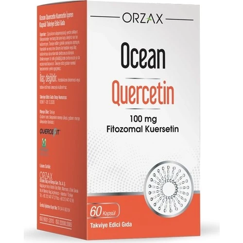 Orzax Ocean Quercetin 100 mg 60 Kapsül ürün görseli 1