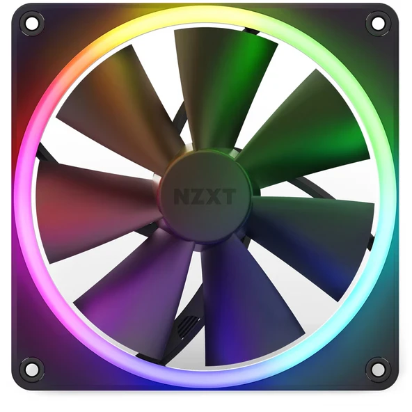 NZXT F140 RGB RF-R14SF-B1 140 mm Siyah Kasa Fanı ürün görseli 1