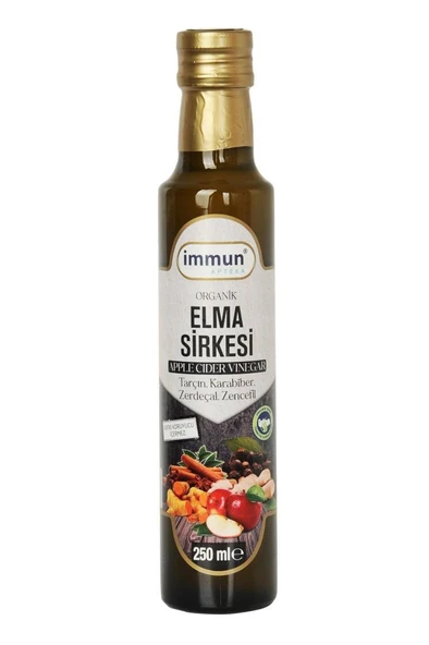 Ralila Immun Apteka Organik Elma Sirkesi Zencefil ve Zerdeçallı 250 ml ürün görseli 1
