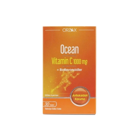 Orzax Ocean Vitamin C 1000 mg Bioflavonoidler 30 Tablet ürün görseli 1