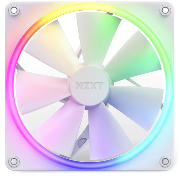 NZXT F140 RGB RF-R14SF-W1 140 mm Beyaz Kasa Fanı ürün görseli 1