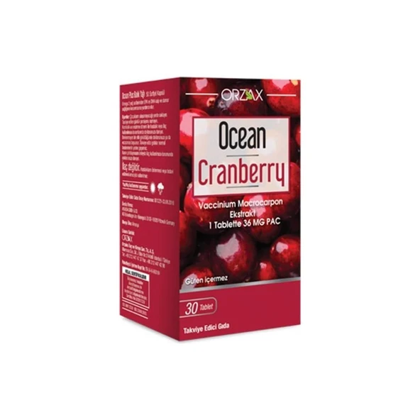 Orzax Ocean Cranberry 30 Tablet ürün görseli 1