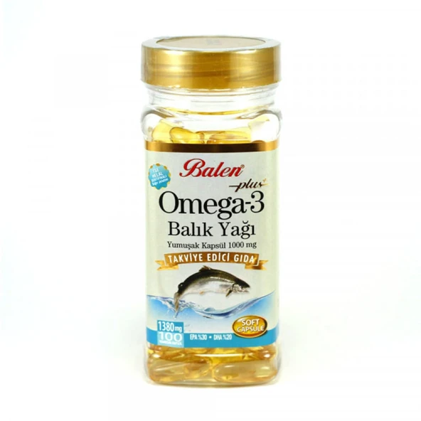 Balen Omega 3 Balık Yağı 1380 mg 100 Softjel kapsül ürün görseli 1