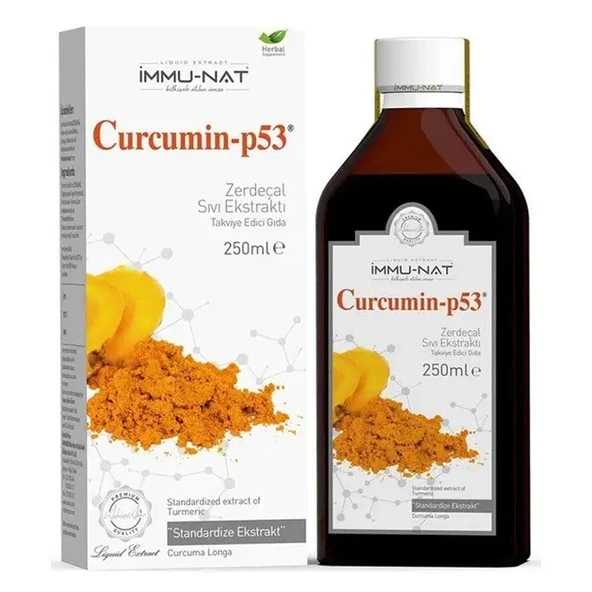 İmmunat Zerdeçal Ekstraktı Curcumin-p53 250 ml İmmu-Nat ürün görseli 1