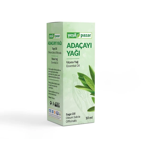 Yeşil Pazar Adaçayı Yağı 10 ML ürün görseli 1