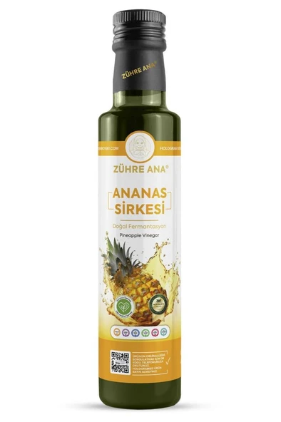 Zühre Ana Ananas Sirkesi Doğal Fermantasyon 500 Ml ürün görseli 1