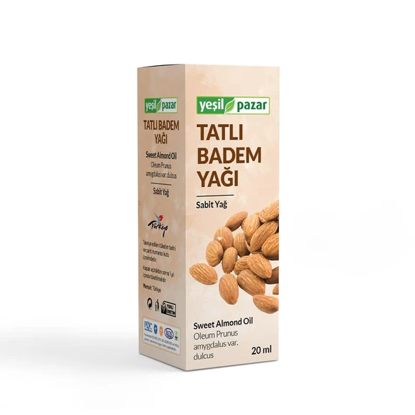 Yeşil Pazar Tatlı Badem Yağı 20 ML ürün görseli 1