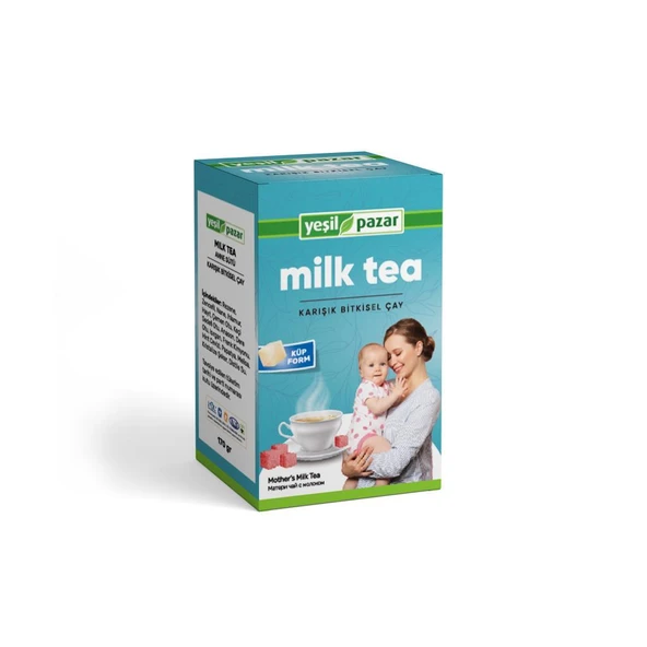 Yeşil Pazar Milk Tea Küp Çay 170 Gr ürün görseli 1