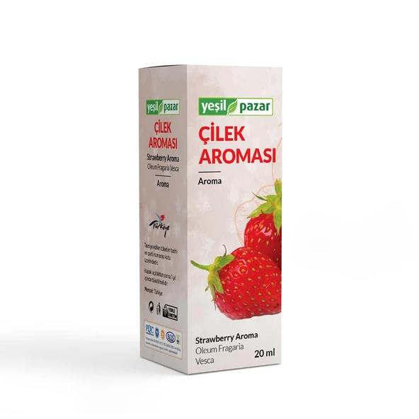 Yeşil Pazar Çilek Aroması 20 ML ürün görseli 1