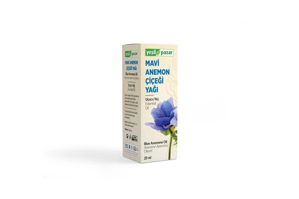Yeşil Pazar Mavi Anemon Çiçeği Yağı 20 Ml ürün görseli 1