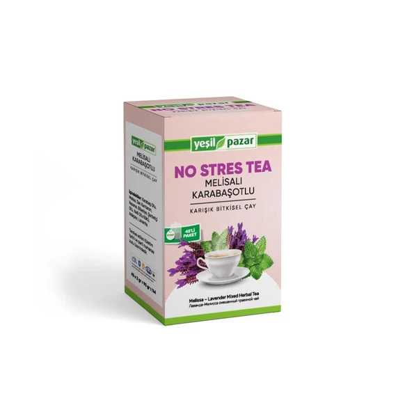 Yeşil Pazar Melisalı Karabaşotlu No Stres Tea 45 Poşet Çay ürün görseli 1