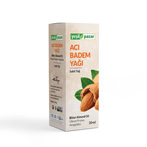 Yeşil Pazar Acı Badem Yağı 20 ML ürün görseli 1