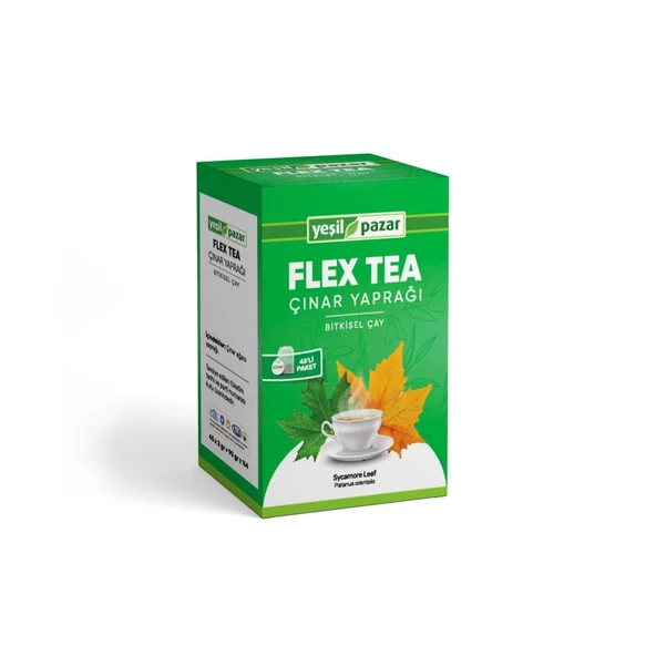 Yeşil Pazar Çınar Yaprağı Flex Tea 45 Poşet Çay ürün görseli 1