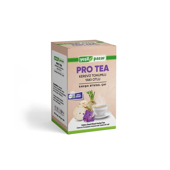 Yeşil Pazar Kereviz Tohumlu Yakıotlu Pro Tea 45 Poşet Çay ürün görseli 1
