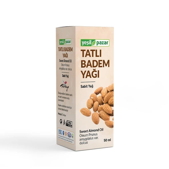 Yeşil Pazar Tatlı Badem Yağı 50 ML ürün görseli 1