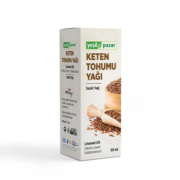 Yeşil Pazar Keten Tohumu Yağı 50 ML ürün görseli 1