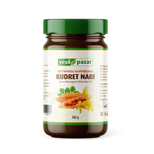 Yeşil Pazar Zeytinyağlı Kantaronlu Kudret Narı 300 GR ürün görseli 1