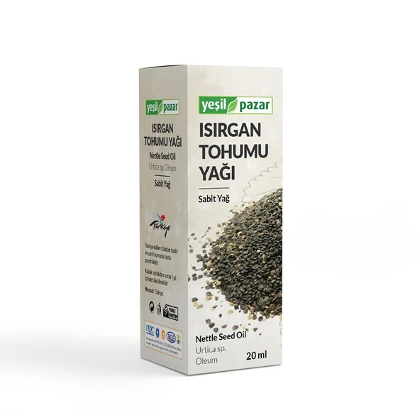 Yeşil Pazar Isırgan Tohumu Yağı 20 ML ürün görseli 1