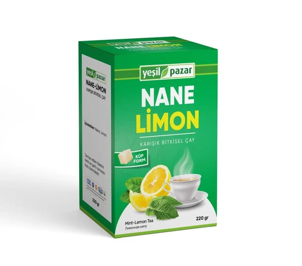 Yeşil Pazar Nane Limon Küp Çay 220 Gr ürün görseli 1