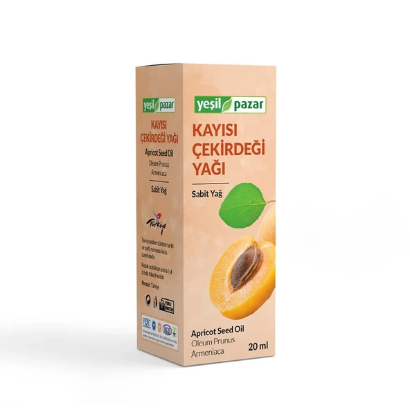 Yeşil Pazar Kayısı Çekirdeği Yağı 20 ML ürün görseli 1